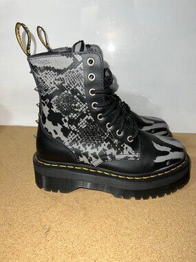 Dr. Martens Animal Clash Stud Platform Combat Boots